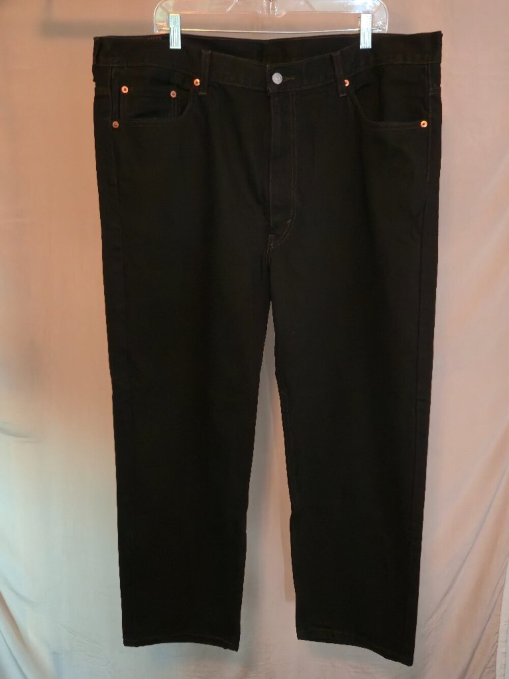 Levi’s Water<Less Collection Black Jeans 44x30 550 Relaxed Fit Straight Leg